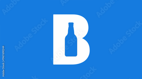 Bottle Beer Logo Design.