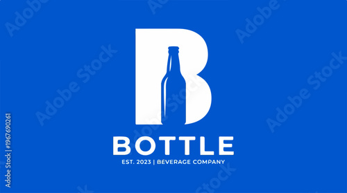 Bottle Logo Design Template.