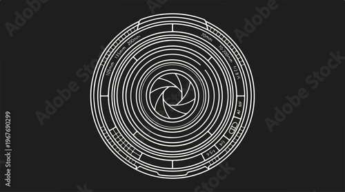 Camera Lens Aperture Blades.