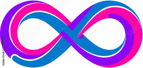Colorful Infinity Symbol Design.