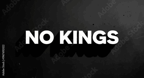 No Kings Sign Text Message 1.