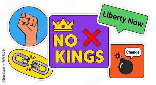 Revolutionary Protest Signs and Symbols.