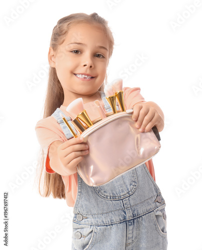 Cute little girl with cosme...