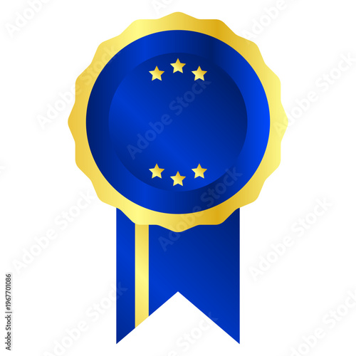 Gold Medal with Ribbon