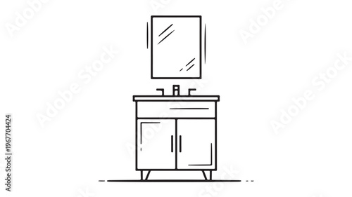 Bathroom Vanity with Mirror