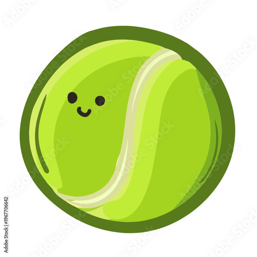 Green Tennis Ball Closeup