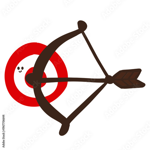 Archery Bow With Arrow
