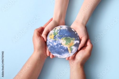 Female hands with paper pla...