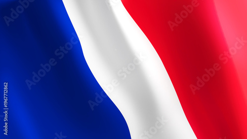national flag background image,wind blowing flags,3d rendering,Flag of France