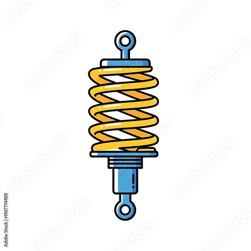 Shock Absorber Coil Spring Suspension.