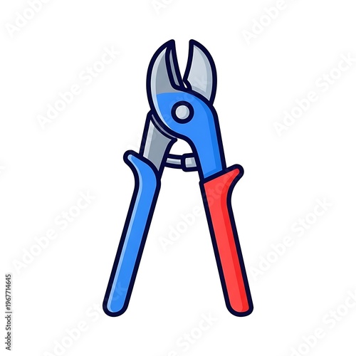 Pliers with colored handles tool.