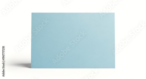 A light blue square object casting a shadow on a white background