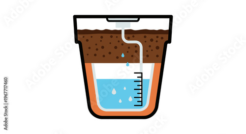 Soil Moisture Measuring Device Illustration. Vector Illustrations. EPS Editable