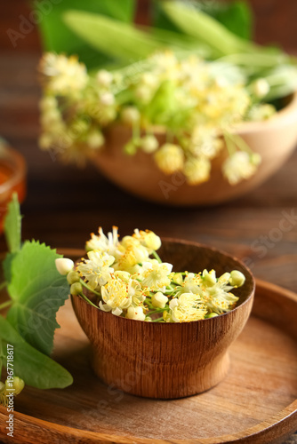 Bowl with aromatic linden f...