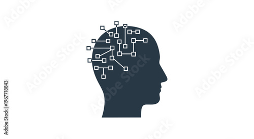 Human Brain Network, Artificial Intelligence Concept