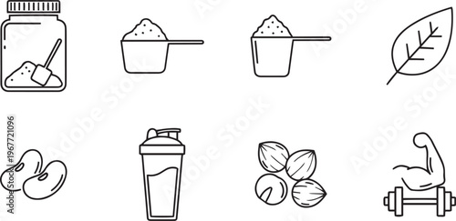 Vegan protein powder plant based nutrition for muscle growth healthy lifestyle