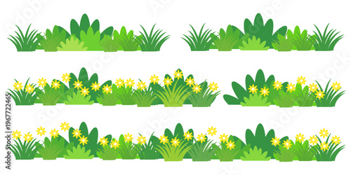 green grass illustration, sustainable grass nature, grass design in flat style	