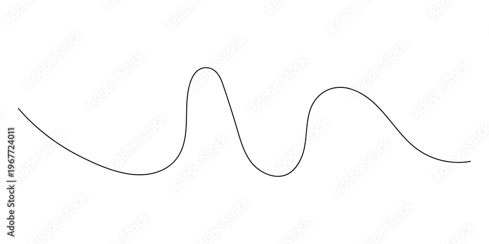 Fototapeta premium Abstract Black Wave Line Background