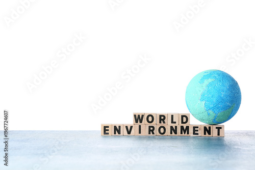 Model of Earth with text WO...
