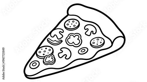 A delicious slice of pizza pie.