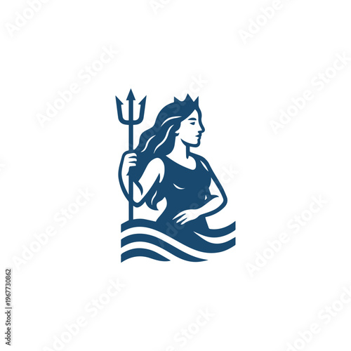 Goddess of Sea Logo
