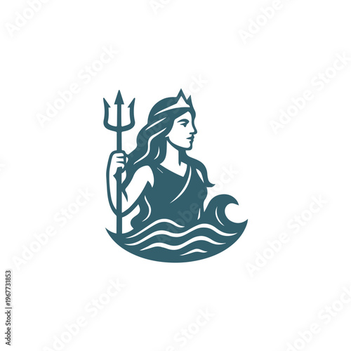 Goddess of Sea Logo