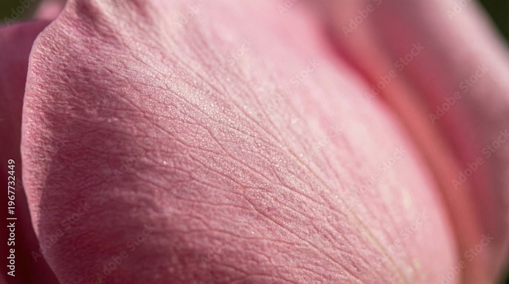 Fototapeta premium Extreme macro close-up of delicate pink rose petal texture 