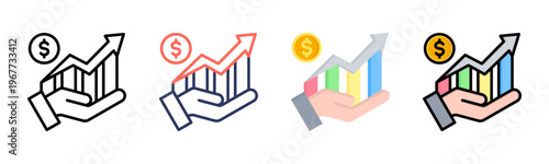 Sales icon sheet multiple style collection