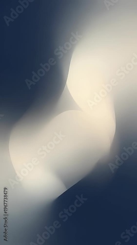 Abstract Light Play with Soft Gradient Patterns and Blue-White Contrast for Calm and Relaxation Visuals