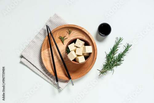 Bowl with pieces of tasty t...