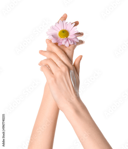 Beautiful female hands with...