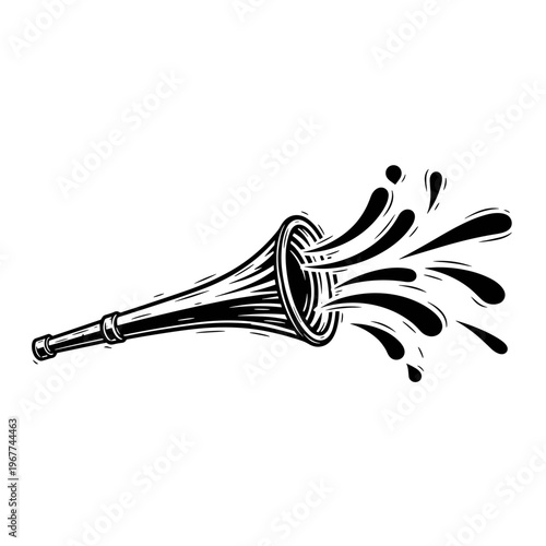 Vector Pinocut A vintage illustration of a trumpet.