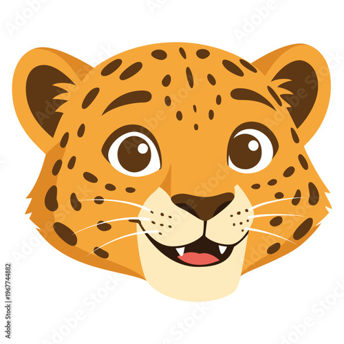 A cute spotted leopard