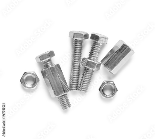 Tap bolts with chrome nuts ...