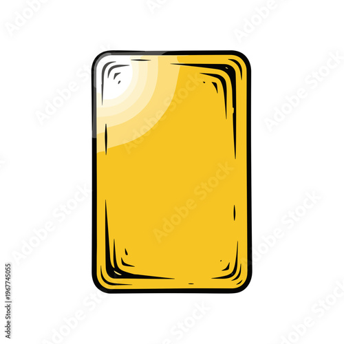 Vector Pinocut A yellow card on the field.