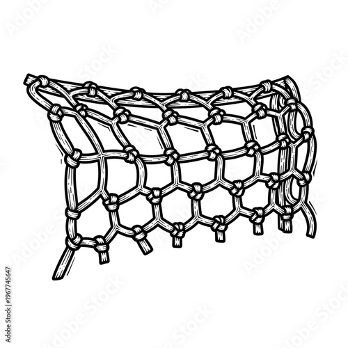 Vector Pinocut A detailed illustration of a net. 
