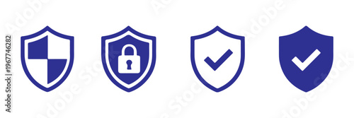 Approved icon set vector. Certified Medal Icon