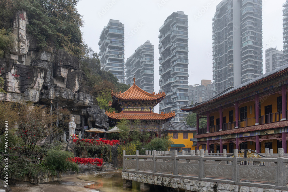 Fototapeta premium West putuo buddha temple in Guiyang Guizhou China