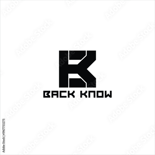 Modern Letter K Logo Design with Geometric Style – Minimalist Black Monogram Branding