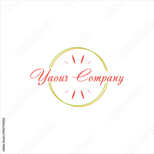 Elegant Minimalist Circular Logo Design with Script Typography for Modern Branding