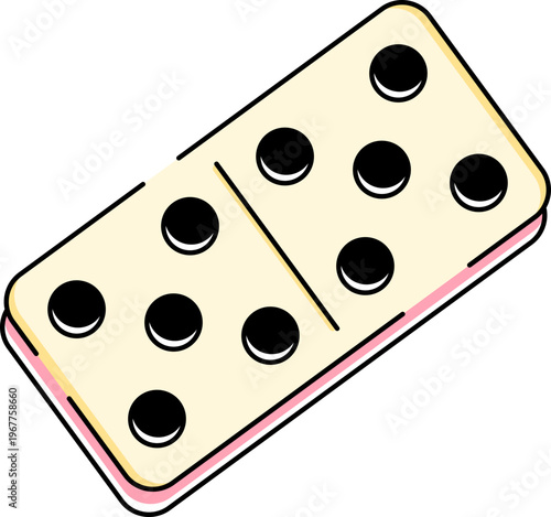 Fotografi Game Board Domino Piece Illustration