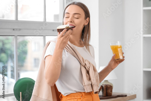 Beautiful young happy woman...