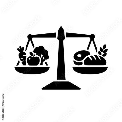 Nutrition Balance Scale Icon