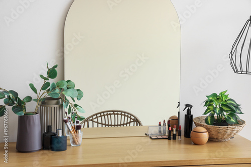 Makeup products with plants...