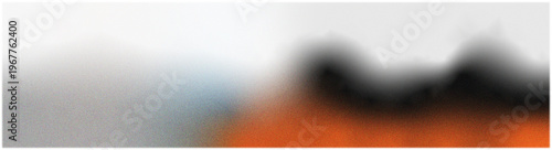 Fotografie Sunset orange and grey gradient with a rich grain effect