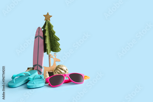 Composition with beach acce...