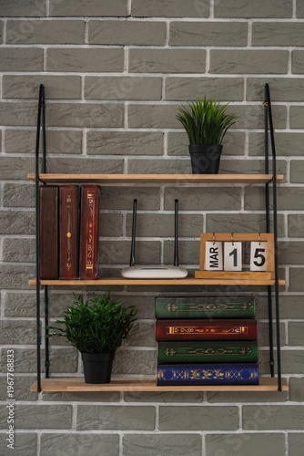 Bookshelf with modern wi-fi...