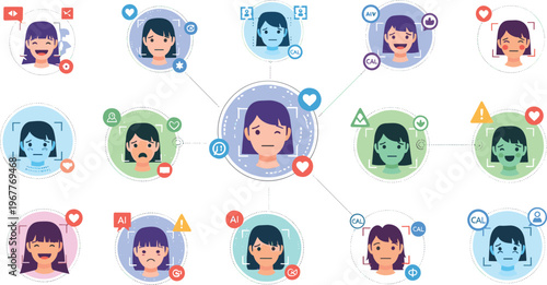 Healthy smoothie and dessert vector set with layered fruit drinks, yogurt parfaits, jars, bowls and fresh ingredients in colorful flat illustration style