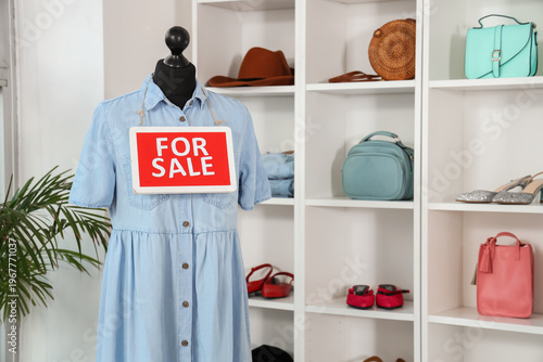 Mannequin with FOR SALE sig...