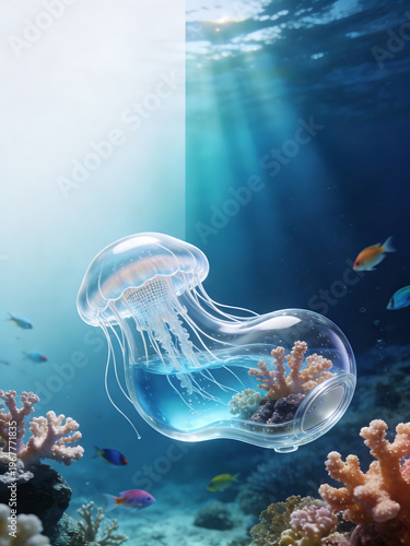 Future Marine Biotechnology Purification Device Deep Sea Scene
